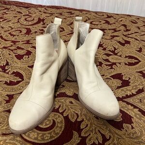 TOMS Elegant Cream Ankle Boots